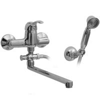 Смеситель для ванны Veragio Larutta VR.LRT-3605.CR универсальный Хром — фото 1, Смеситель для ванны