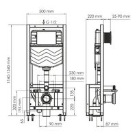 Dill 61TLT.010.ME.MB04 Система инсталляции для унитазов — фото 2, Инсталляции