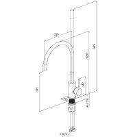 Товар: Смеситель для кухни Milardo Meal M01WT0FM05 Белый матовый - фото 3 Смеситель для кухни Milardo Meal M01WT0FM05 Белый матовый — фото 3, Смесители для кухни