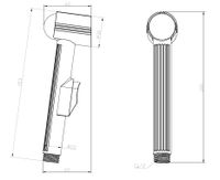 Гигиенический душ ESKO Hygienic Hand Shower  HHS130 Хром — фото 3, Гигиенические души