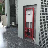 Товар: Инсталляция D&K DI8640116 для унитаза с Белой клавишей смыва - фото 7 Инсталляция D&K DI8640116 для унитаза с Белой клавишей смыва — фото 7, Инсталляции