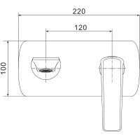 Смеситель для раковины Rose R13F R1341F Белый Хром — фото 2, Смесители для раковины