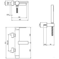 Смеситель для ванны Gattoni Color 8000/80C0 Хром — фото 2, Смеситель для ванны