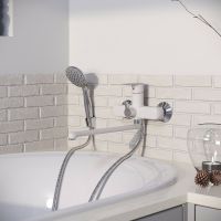 Смеситель для ванны Aringa Рейн AR02002WH универсальный Белый — фото 4, Смеситель для ванны