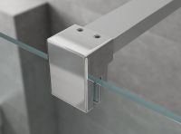 Душевой уголок Ambassador Abner 90x90 10011101R профиль Хром стекло прозрачное — фото 12, Квадратные душевые уголки