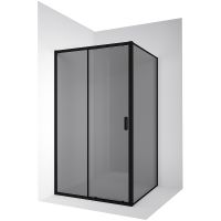 Душевой уголок Ambassador Forsa 100х100 17022216ABB-100ABB профиль Черный стекло тонированное — фото 1, Душевые уголки