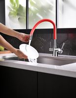 Смеситель для кухни Lemark Comfort LM3075C-Red Хром Красный — фото 4, Смесители для кухни