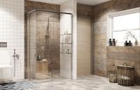 Душевой уголок Ambassador Queen 120х80 11011106R профиль Хром стекло прозрачное — фото 9, Душевые уголки