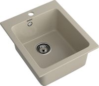 GRANFEST Мойка PRACTIK 505 1-чаша 505*427мм топаз арт.GF- — фото 1, Кухонные мойки