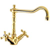 Смеситель для раковины Remer Liberty 13ALIDO Золото — фото 3, Смесители для раковины