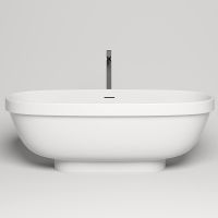 Ванна из искусственного камня Salini Greca 180х80 103121M Белая матовая — фото 2, Ванны из искусственного камня