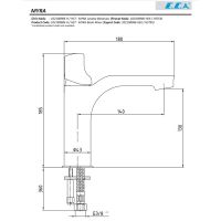 Смеситель для раковины E.C.A. Myra Хром арт-102108986HEX — фото 2, Смесители для раковины