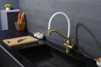 Смеситель для кухни Raglo R81.62.03 Золото матовое Белый — фото 20, Смесители для кухни