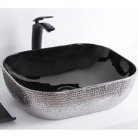 Раковина-чаша CeramaLux 50 D1302H020 Серебро Черная — фото 7, Раковины