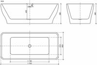 Товар: Акриловая ванна Sancos Neo 170x80 FB09 без гидромассажа - фото 2 Акриловая ванна Sancos Neo 170x80 FB09 без гидромассажа — фото 2, Ванны