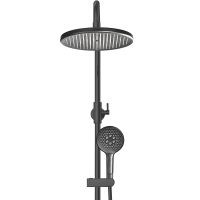 Товар: Душевая система Rose R39T R3996T с термостатом Оружейная сталь - фото 4 Душевая система Rose R39T R3996T с термостатом Оружейная сталь — фото 4, Душевые системы