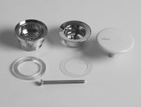 Донный клапан Alice PIL00609 Белый матовый — фото 3, Раковины и столешницы. Выпуски для умывальников