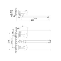 Смеситель для ванны Iddis Acros ACRSBL2i10WA универсальный Хром — фото 2, Для душа и ванны