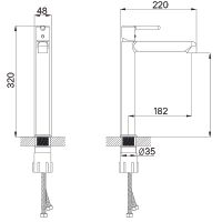 Смеситель для раковины Iddis Aiger AIGMG01i01 Золото матовое — фото 2, Смесители для раковины