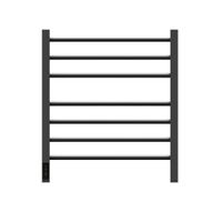 Полотенцесушитель электрический Point Веста PN70756GR П7 500x600, диммер слева, графит премиум — фото 1, Электрические полотенцесушители