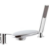 Смеситель на борт ванны Remer Infinity I07UF Хром — фото 1, Смесители на борт ванны