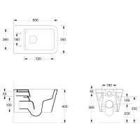 Унитаз Alice Hide 31210101 подвесной Белый глянцевый без сиденья — фото 4, Подвесные унитазы