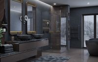 Душевой уголок Ambassador Diamond 90х90 12011109 профиль Хром стекло прозрачное — фото 5, Душевые уголки