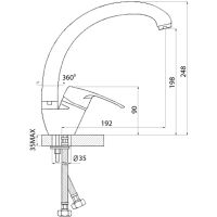 Смеситель для кухни Melodia della vita Medico Argus MDV40412 Хром — фото 3, Смесители для кухни