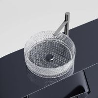 Раковина-чаша Ceramicanova Cristal 36 CN6062 Прозрачная — фото 3, Раковины накладные