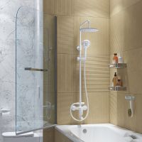 Душевая система Iddis Ray RAYWT3Fi06 Белая матовая — фото 5, Душевые стойки