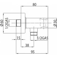 Товар: Держатель ручного душа Bossini C12000.073 Черный матовый - фото 2 Держатель ручного душа Bossini C12000.073 Черный матовый — фото 2, Комплектующие для душевого оборудования