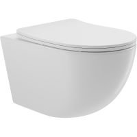 Унитаз Aqueduto Ovo OVO0110 подвесной Белый глянцевый с сиденьем Микролифт — фото 1, Подвесные унитазы