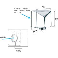 Шланговое подключение Remer 309SDO Золото глянцевое — фото 2, Комплектующие для душевого оборудования