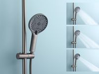 Душевая система Raglo R03.24.09 Графит матовый — фото 27, Душевые стойки