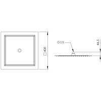 Товар: Верхний душ Remer 357UFS40X Хром - фото 2 Верхний душ Remer 357UFS40X Хром — фото 2, Верхние души