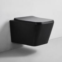 Унитаз Bond F04-108 подвесной Черный с сиденьем Микролифт — фото 1, Подвесные унитазы