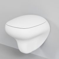 Унитаз Ambassador Diamond 123T20101R-122T20101 подвесной Белый матовый с сиденьем Микролифт — фото 9, Подвесные унитазы