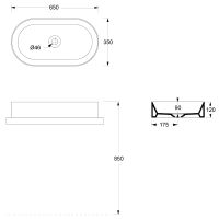 Товар: Раковина-чаша Alice Spy 65 34240109 Белая матовая - фото 4 Раковина-чаша Alice Spy 65 34240109 Белая матовая — фото 4, Раковины