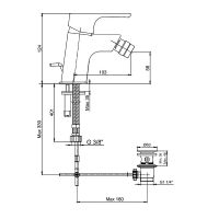 Товар: Смеситель для биде E.C.A. Niobe 102110196EX Хром - фото 2 Смеситель для биде E.C.A. Niobe 102110196EX Хром — фото 2, Смесители для биде
