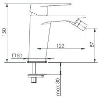 Смеситель для биде Remer Dream D21 Хром — фото 2, Смесители для биде