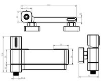 Смеситель "Abu Dhabi" д/ван, кор/изл, без акс., арт. ABU54, ESKO — фото 2, Смеситель для ванны