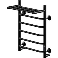 Электрический полотенцесушитель Comfysan Scola EC-6 60x50 016876 с полкой Черный матовый — фото 1, Электрические полотенцесушители