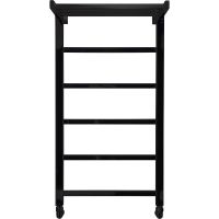 Водяной полотенцесушитель Comfysan Marte-K W-6 80x40 с полкой Черный матовый арт-012601 — фото 4, Водяные полотенцесушители