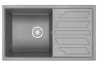 Granula-8002, АЛЮМИНИУМ, кухонная мойка, кварц — фото 1, Кухонные мойки