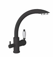 Florentina Смеситель ШАЛЕ FL, цвет Антрацит  ( CHALET FL, Anthracite) — фото 1, Смесители для кухни