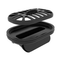 Товар: Душевой лоток POINT Деметра стекло черное 450 арт PN50445GLB - фото 7 Душевой лоток POINT Деметра стекло черное 450 арт PN50445GLB — фото 7, Душевые лотки