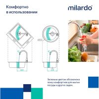 Смеситель для кухни Milardo Poli POLBLJ0M05 Черный матовый — фото 8, Смесители для кухни