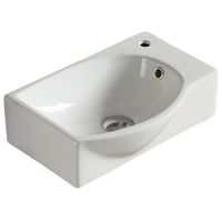 Раковина CeramaLux 40 78404L Белая — фото 1, Мини-раковины