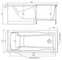 Акриловая ванна Alex Baitler Madin 180х80 без гидромассажа — фото 5, Акриловые ванны