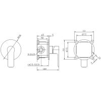 Товар: Смеситель для душа ESKO Singapore black SB 83 Черный матовый - фото 4 Смеситель для душа ESKO Singapore black SB 83 Черный матовый — фото 4, Для душа и ванны